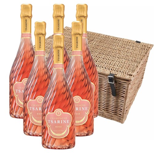 Tsarine Rose NV 75cl Champagne Case of 6 Hamper